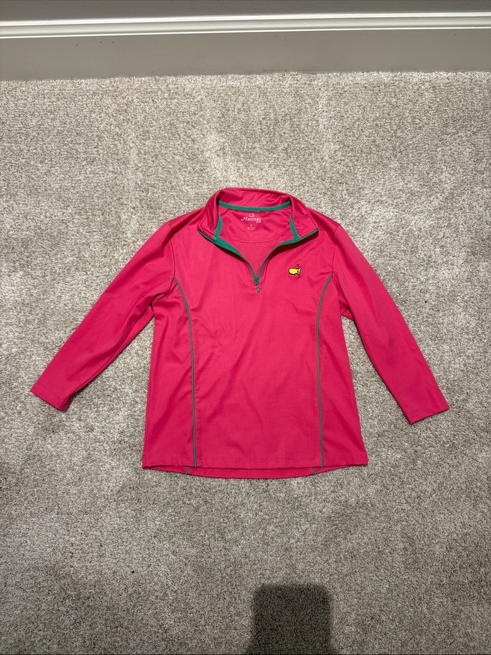 Masters Kids hot pink 3/4 zip pullover